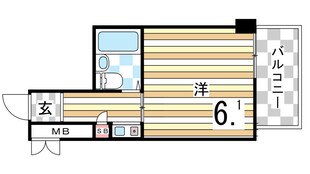 アルテハイム神戸県庁前の物件間取画像